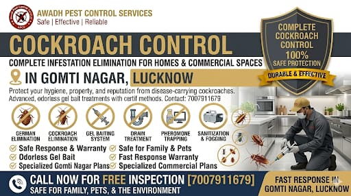 Professional Cockroach Control Service in Gomti Nagar Lucknow