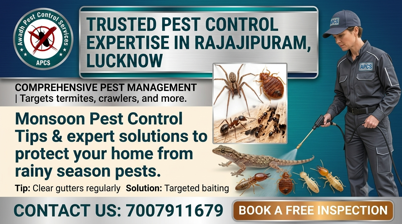 Professional Pest Control Services in Rajajipuram Lucknow by Awadh Pest Control Services